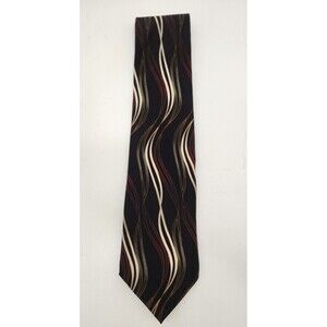Bill Blass Black Label Neck Tie Multicolor Swirls 100% Silk‎ Costa Rica